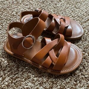 Toddler Girl Felix & Flora Tan Sandals Size 8